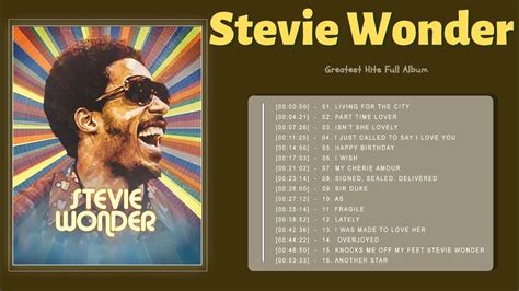 Stevie Wonder Greatest Hits Full Album - The Best Songs of Stevie ...