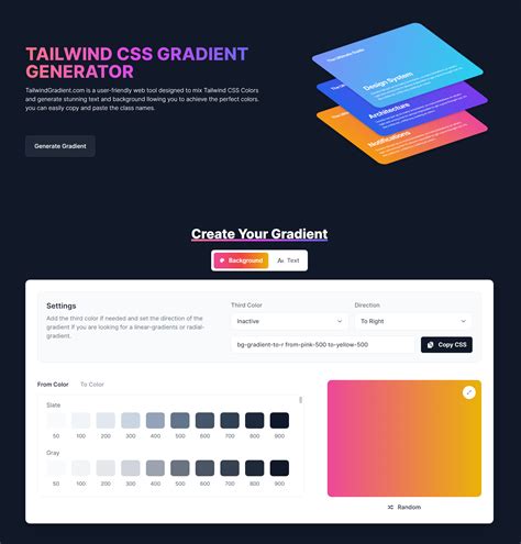 TailwindGradient.com - Tailwind CSS Gradient Generator
