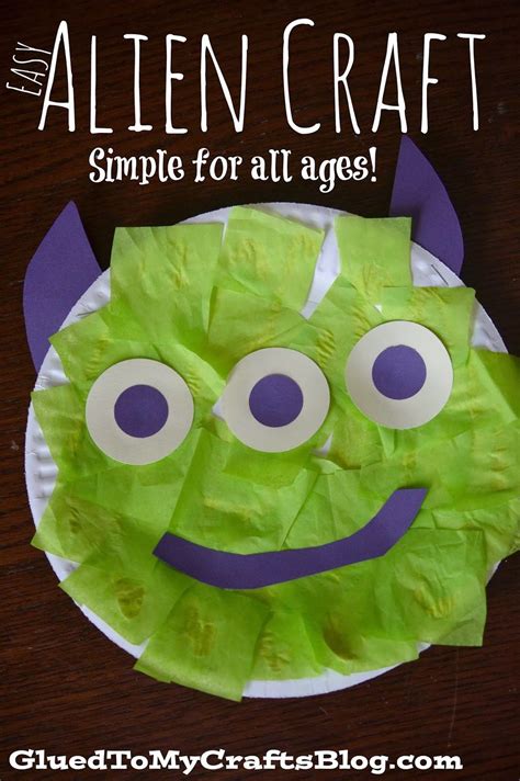 Paper Plate Alien Craft | Space crafts for kids, Space preschool, Space crafts