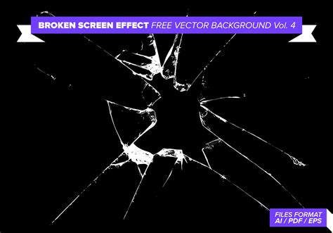 Broken Screen Effect Free Vector Background Vol. 4 - Download Free Vector Art, Stock Graphics ...