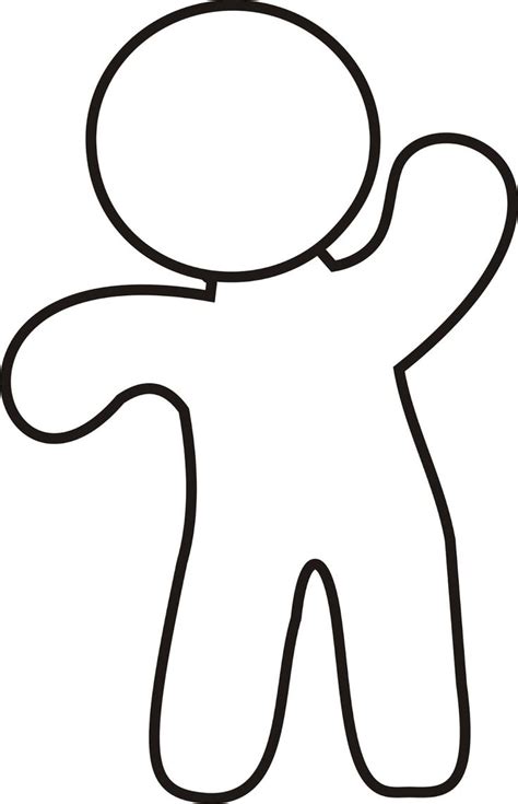 Gingerbread Man Outline | Free download on ClipArtMag