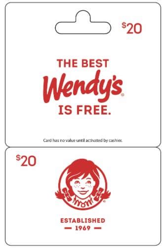 Wendy's $20 Gift Card, 1 ct - Kroger