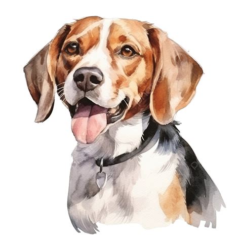 Watercolor Beagle Dog, Watercolor, Hand Drawn, Clip Art PNG Transparent Image and Clipart for ...