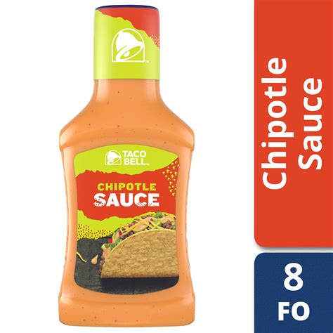 Taco Bell Chipotle Sauce, 8 fl oz Bottle - Walmart.com - Walmart.com