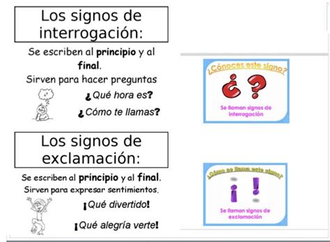 Signos de Interrogación y Admiración. | Signos de puntuacion, Signo de interrogación, Los signos ...