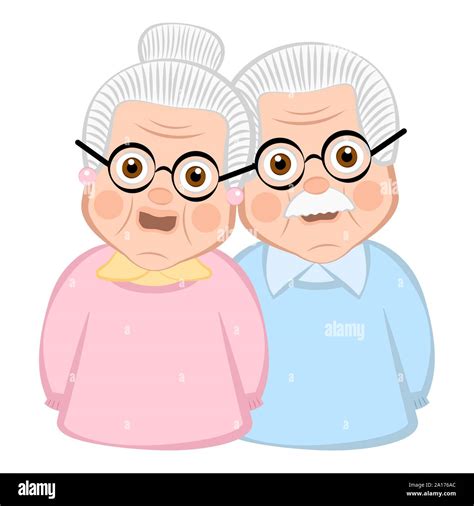 Isolated grandparents cartoon on a white background - Vector Stock ...