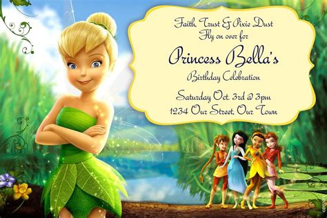 Pin by Michelle Blair on BIRTHDAYS | Tinkerbell invitations, Tinkerbell party, Birthday party ...