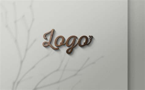 Free Wall 3D Logo Mockup PSD - Good Mockups