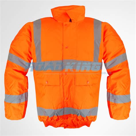 Hi-Vis Bomber Jacket | Orange | ROADKING.co.uk