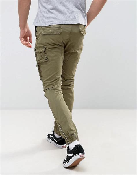 Replay Slim Fit Cargo Pant in Green for Men - Lyst