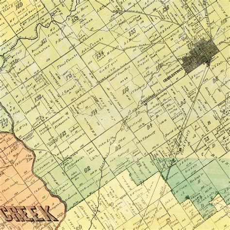 Vintage Map of Clark County, Indiana 1875 by Ted's Vintage Art