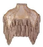 Beige Bridge UNO Victorian Fringed Lamp Shades 05797B | B&P Lamp Supply