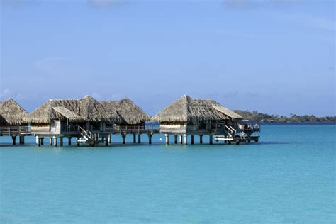 Bora bora bungalows stock image. Image of roof, island - 27534059