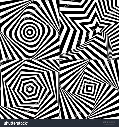 Optical Illusion With Texture Eps 10 Stock Vector Illustration 196494275 : Shutterstock