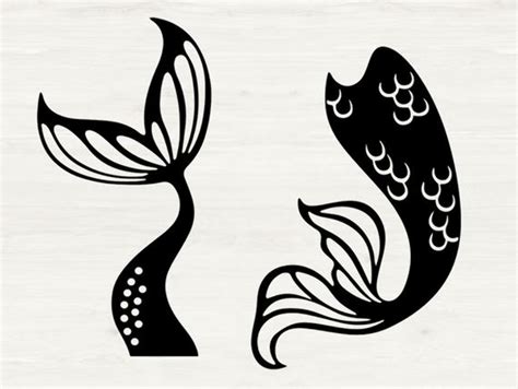 Download High Quality mermaid tail clipart silhouette cameo Transparent ...