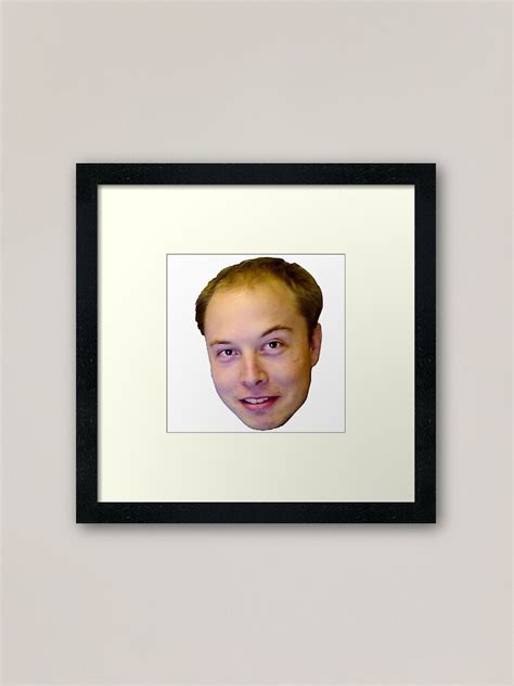 "Elon Musk Bald Meme" Framed Art Print by KiyomiShop | Redbubble