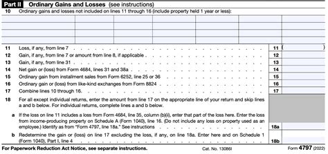 IRS Tax Form 4797: Sales of Business Property