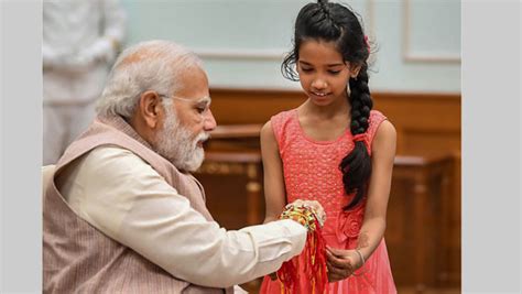 Memory of a lifetime: PMO staff's daughters celebrate Raksha Bandhan ...