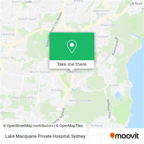 How to get to Lake Macquarie Private Hospital in Sydney by Bus or Train?