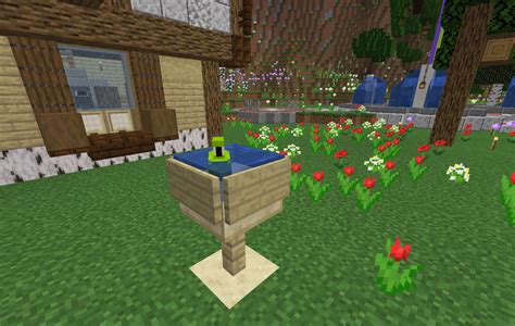 I made a birdbath for my parrot and I thought you might like it : Minecraft | Minecraft crafts ...