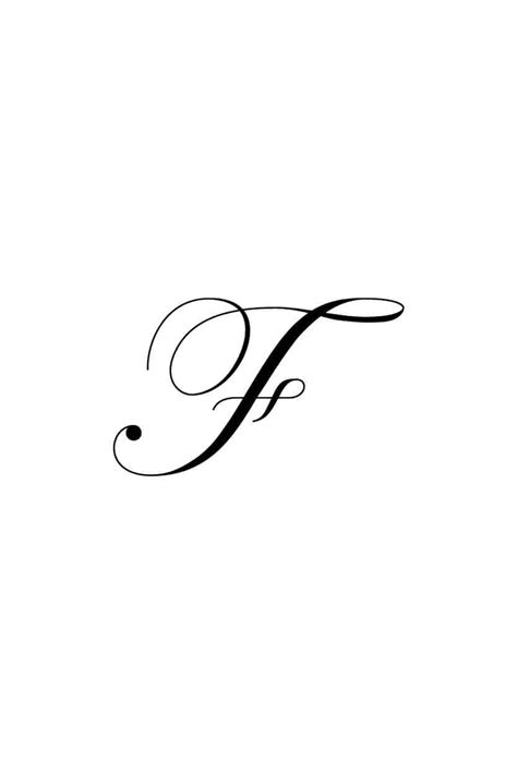 Free Cursive Letters Printable: Royal Fancy Capital F