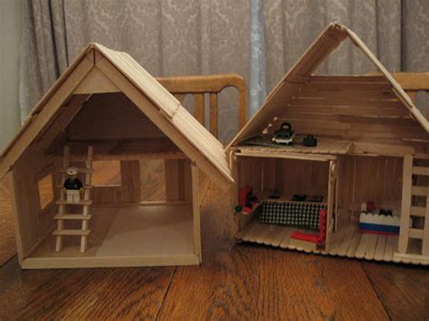 15 Homemade Popsicle Stick House Designs - Hative