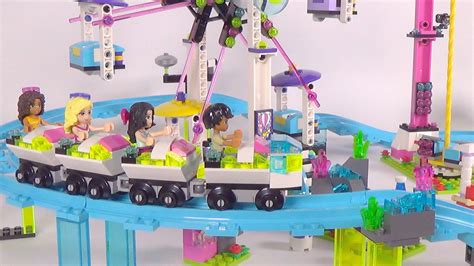 LEGO Friends Amusement Park Roller Coaster - Playset 41130 Toy Unboxing ...