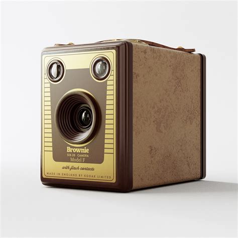 Kodak Six-20 Brownie Model F Camera 3D - TurboSquid 2184165