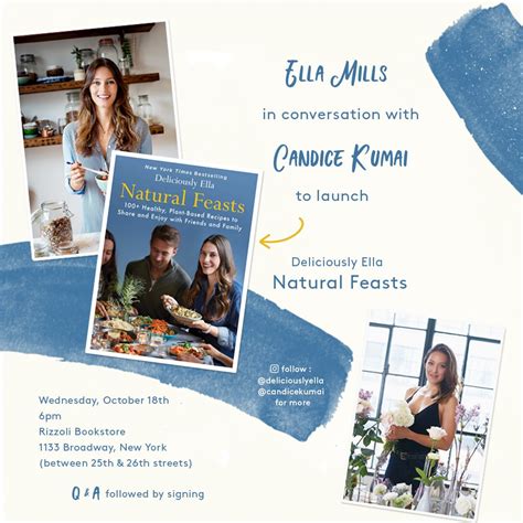 Candice Kumai on Twitter: "Come meet @DeliciouslyElla & myself at the ...