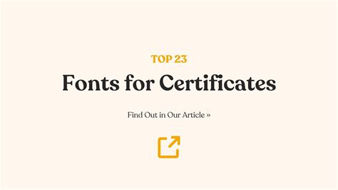 23 Best Fonts for Making Certificates Stand Out