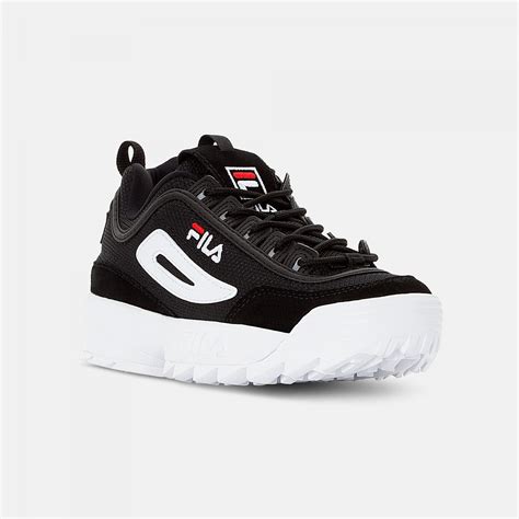 Fila Disruptor Low Wmn black - black-white | FILA Official