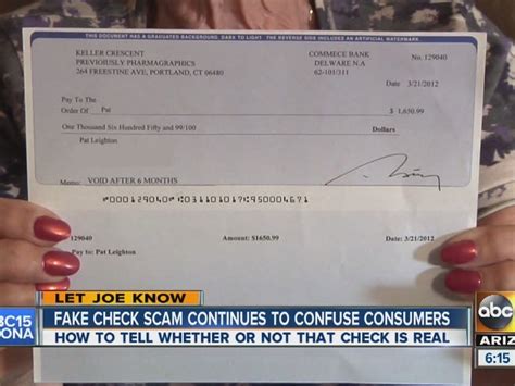 Fake check scam continues to confuse consumers