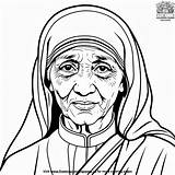 Mother Teresa Coloring Pages sketch template
