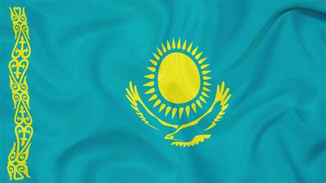 Kazakhstan Flag Background, Kazakhstan waving flag Texture background ...