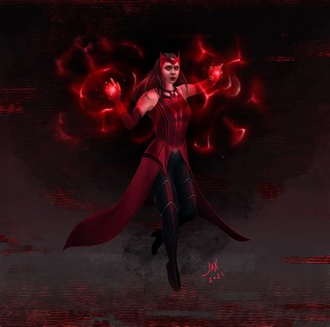 Elizabeth Olsen Scarlet Witch Concept Art