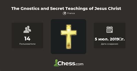 The Gnostics and Secret Teachings of Jesus Christ - Шахматный клуб - Chess.com