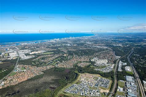 High Altitude Aerial Photo Arundel QLD Aerial Photography