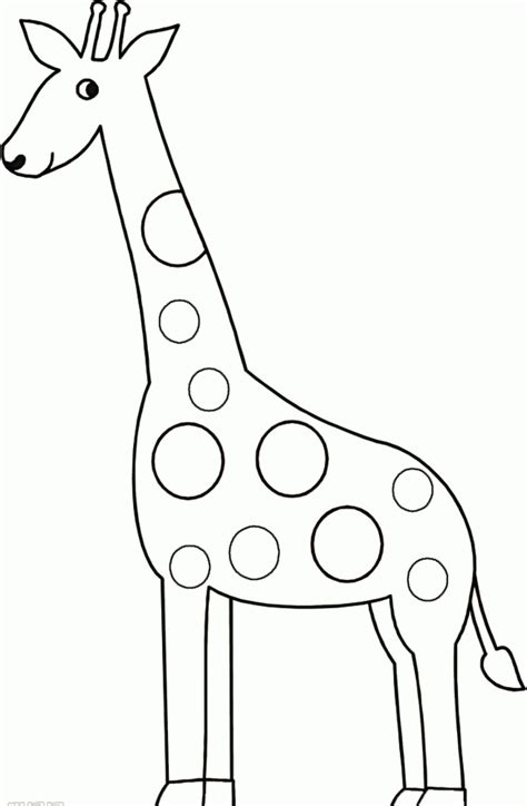 Free Printable Giraffe Template - Printable Word Searches