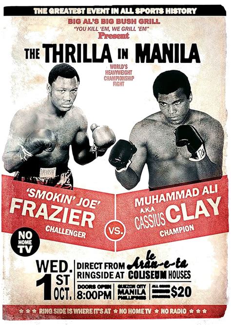 ALI FRAZIER THRILLA IN MANILA POSTER : Amazon.co.uk: Home & Kitchen