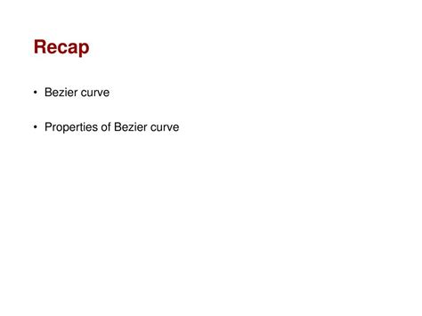 Lecture 20: Bezier Curves - ppt download