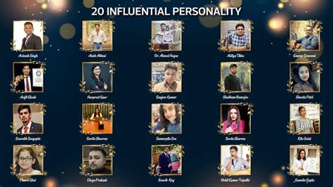 20 Influential Personality creating a profound impact in various spheres of life