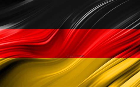 German flag, European countries, 3D waves, Flag of Germany, national ...