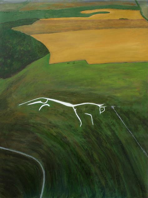 Uffington White Horse Painting by Robert Harris | Fine Art America