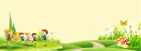 Children S Day Cartoon Theme Background, Flat, Simple, Literary ...