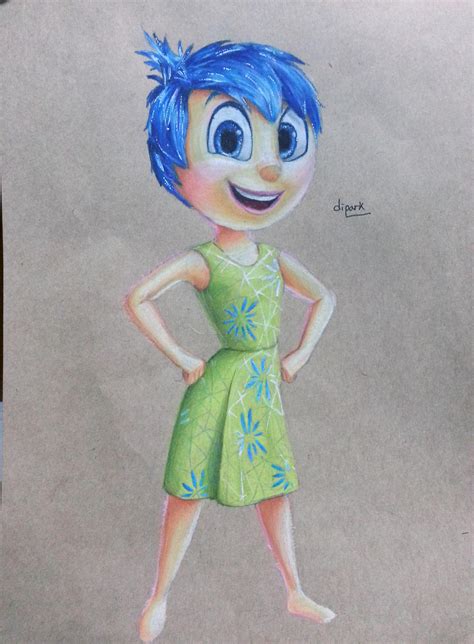 inside out joy fan art with colorpencil by KR-Dipark on DeviantArt