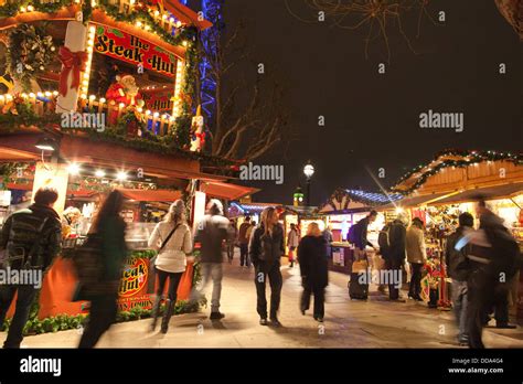 London Southbank Christmas Market, Southbank, London, England, UK Stock Photo - Alamy