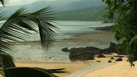 A Static Shot Of A Beach In Anjouan, An Island In The Union Of Comoros ...