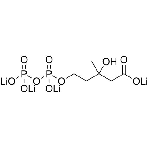 Mevalonic acid 5-pyrophosphate tetralithium (5-Diphosphomevalonic acid ...