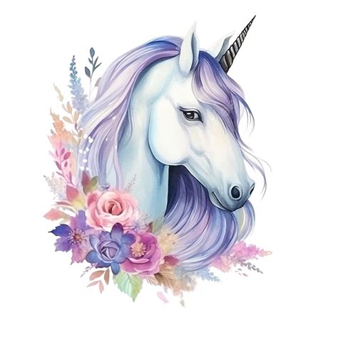 Boho Unicorn Watercolor Illustration, Unicorn, Watercolor Unicorn, Boho ...