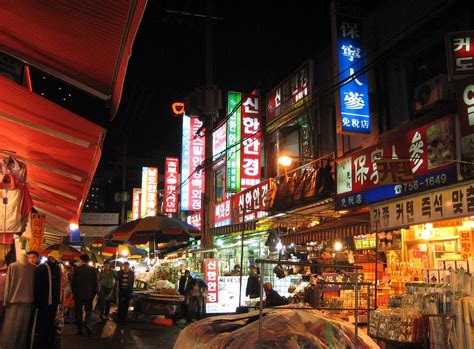 Bright Lights of Namdaemun Night Market, Seoul, South Kore… | Flickr